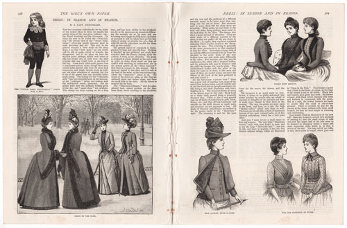 original engravings from The Girl's Own Paper (1888-1890)